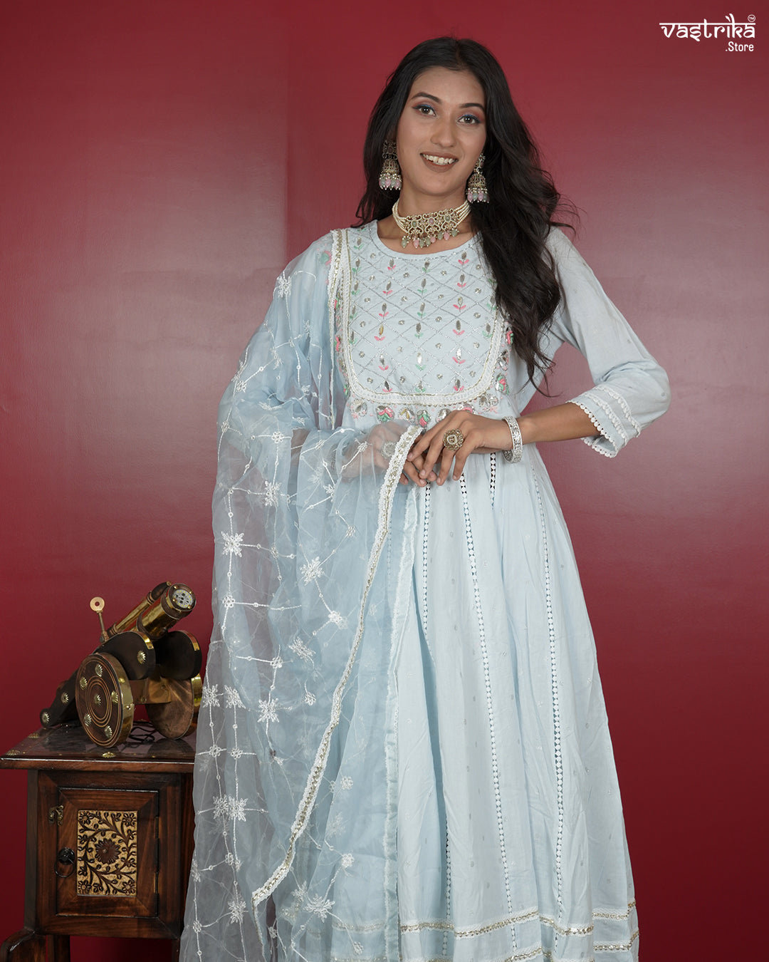 Handcrafted Cotton Frock Set