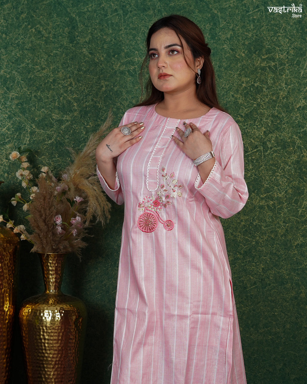 Elegant Cotton Kurti Set
