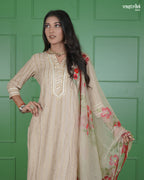 Jari & Handwork Kurti Set