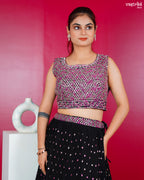 Black Georgette Co-ord Set