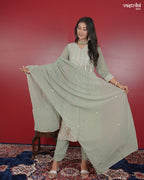 Nyra Cut Kurti Set with Sequin Detailing