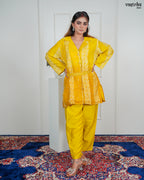 Yellow Silk Coord Set