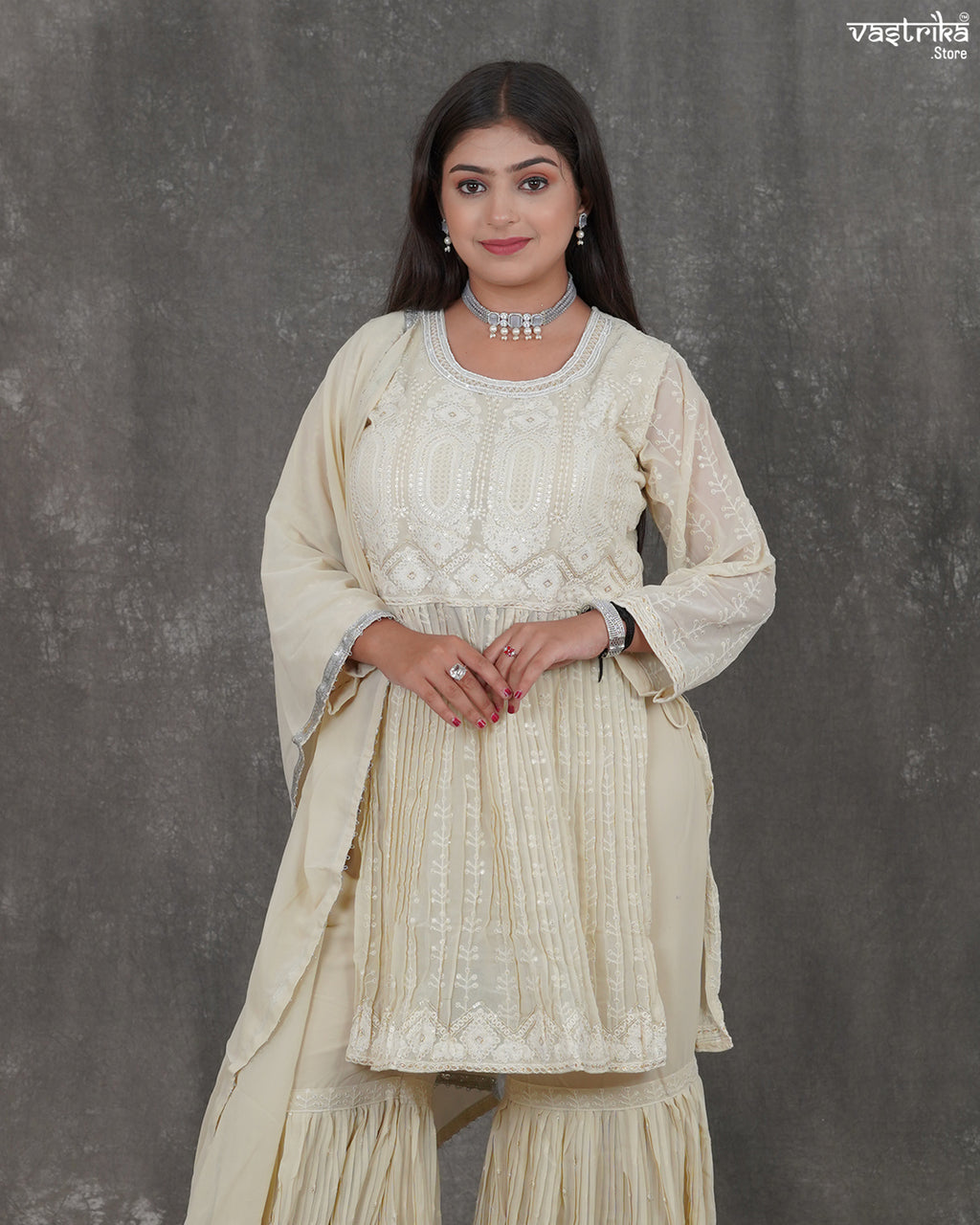 Noor-e-Chikan Sharara Set
