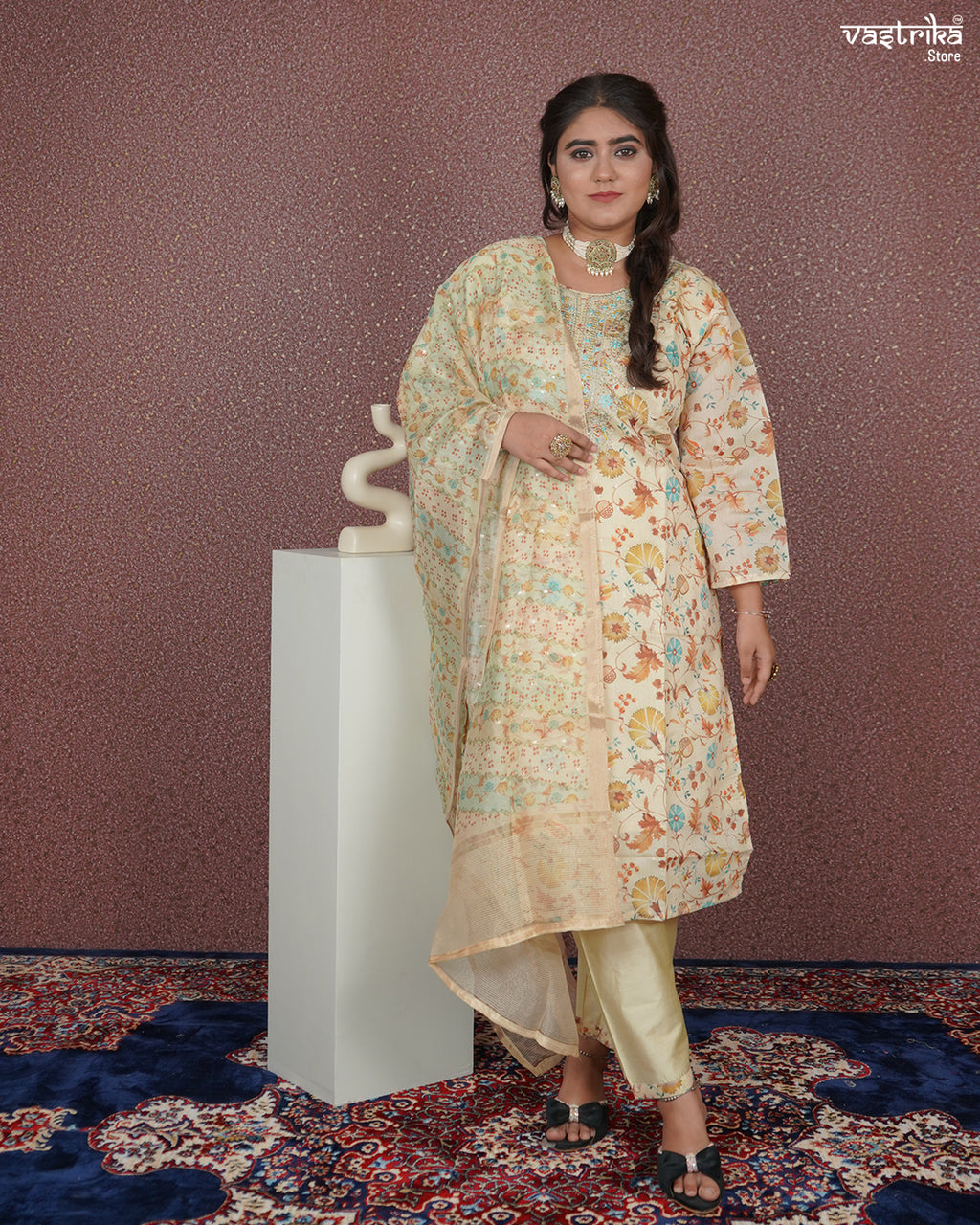 Subtle Shine Straight Kurti Set