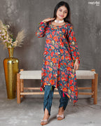 Maslin Silk Kurti Set