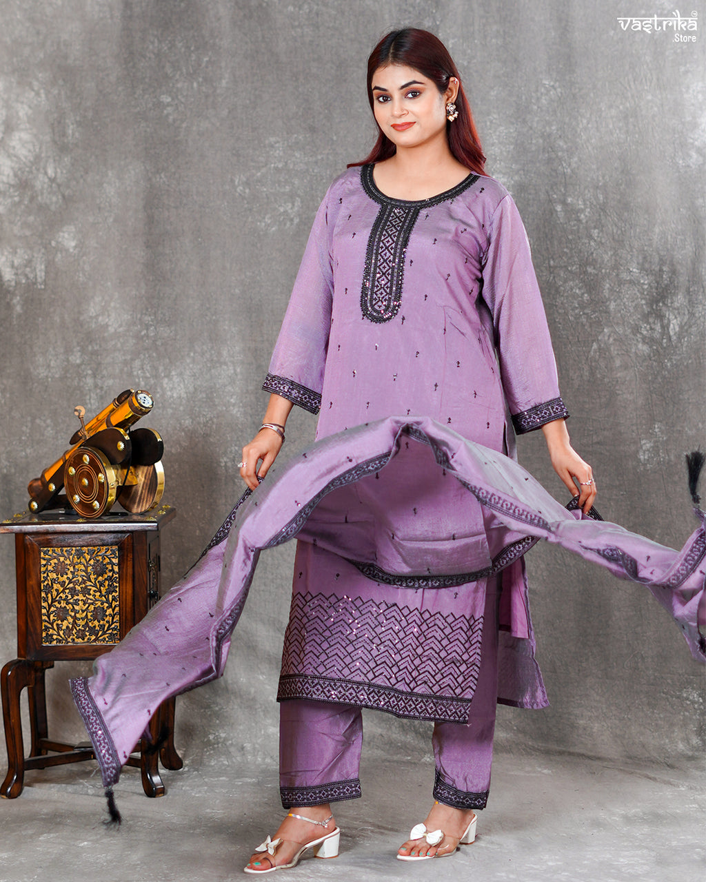 Silk Kurti Set