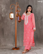 Elegant Organza Kurti Set
