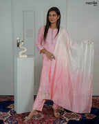 Round-Neck Kurti with Hand Embroidery