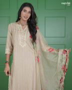 Jari & Handwork Kurti Set