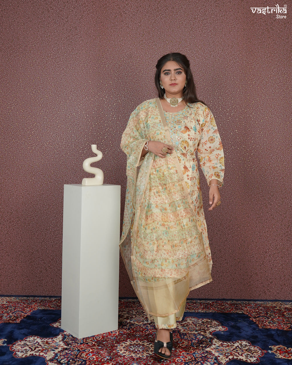 Subtle Shine Straight Kurti Set