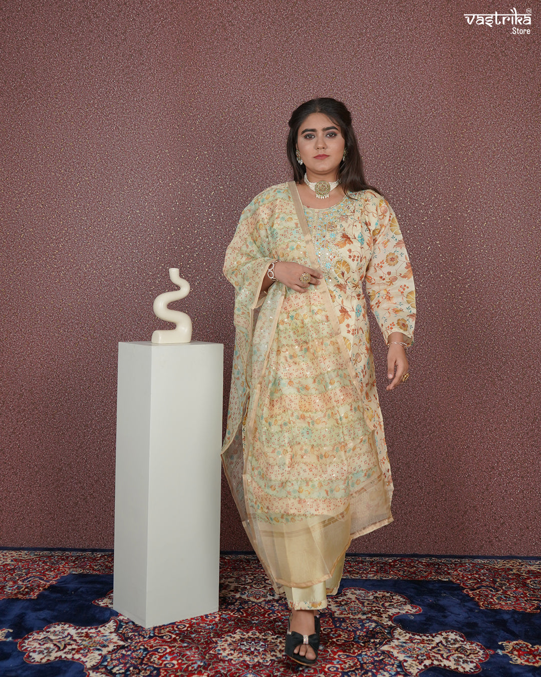 Subtle Shine Straight Kurti Set