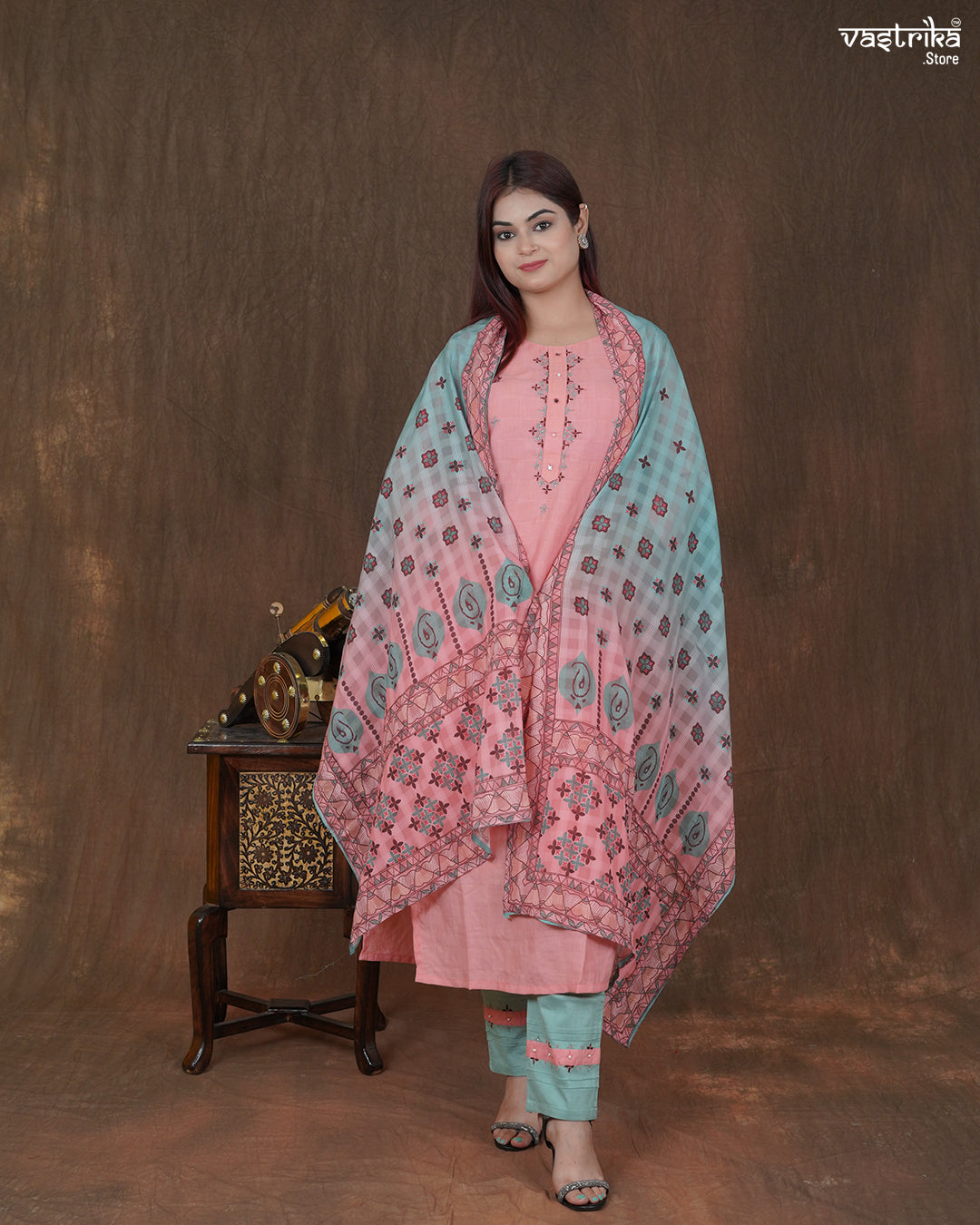 Meher Gath Kahdaai Kurti Set