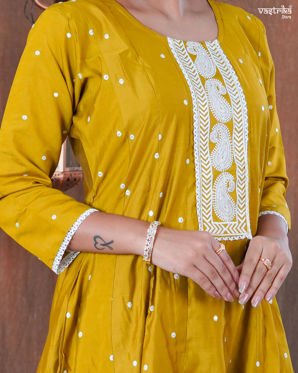 Roman Silk Frock Set
