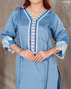 Roman Silk Kurti Set