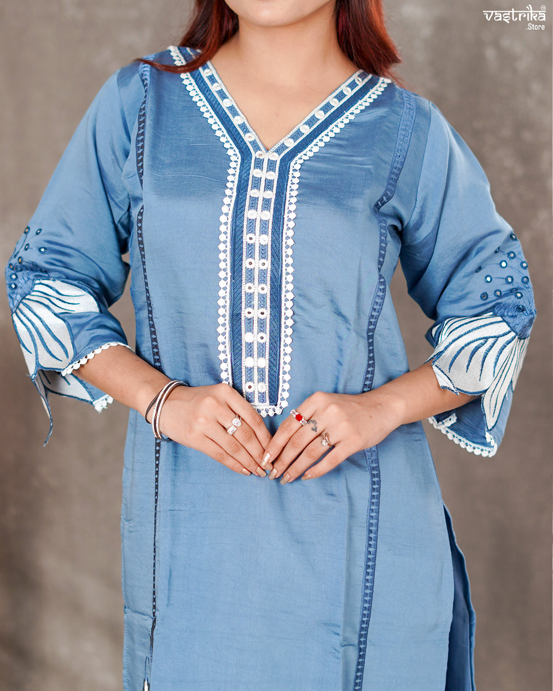 Roman Silk Kurti Set